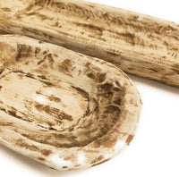 Bundle Deal-16.5"-21.5" Long New Dawn + 9"-10" Long Itty Bitty Wood Dough Bowl Bundle- Three Colors To Choose From - Ranch Junkie Mercantile LLC 