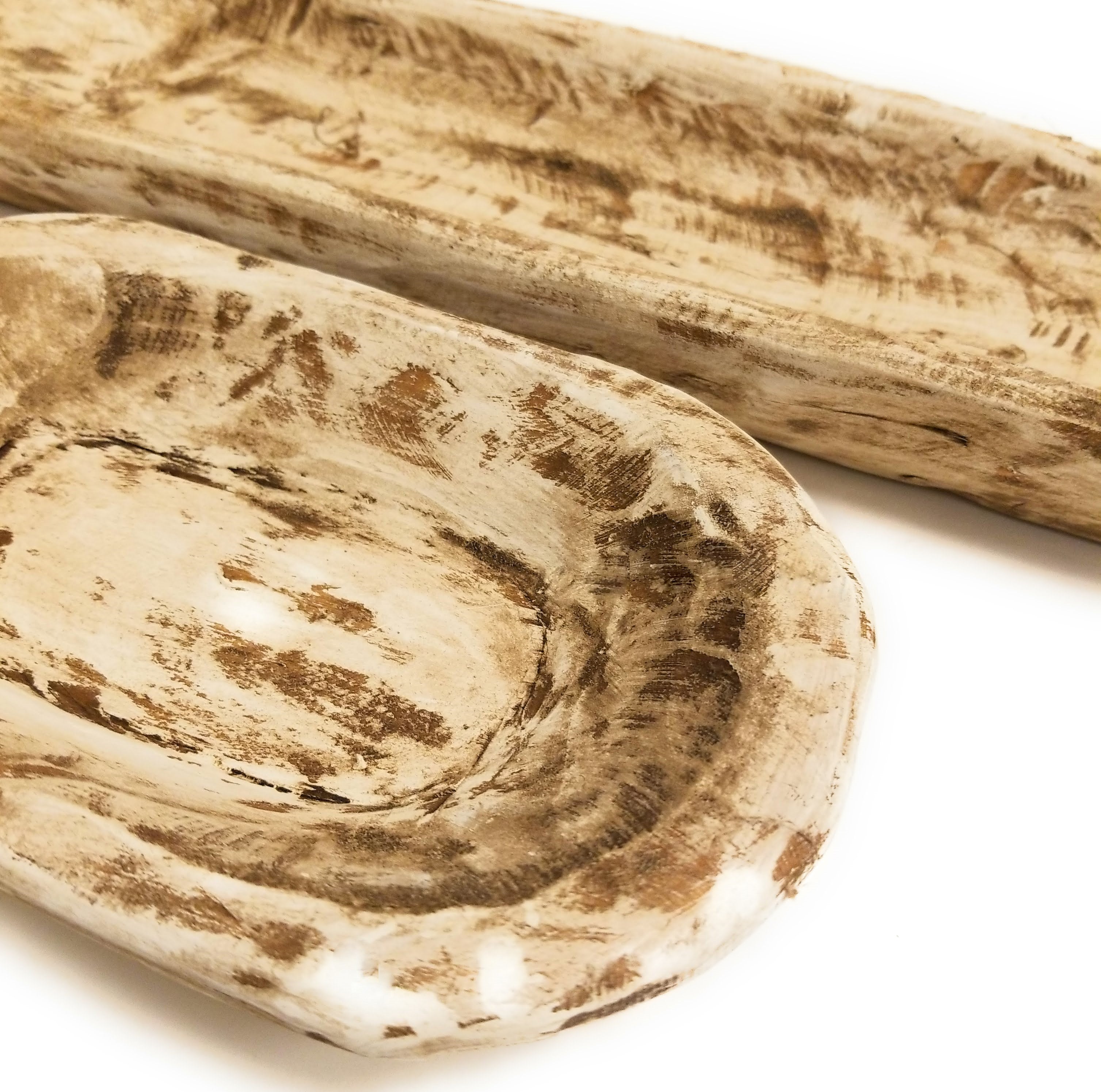 Bundle Deal-16.5"-21.5" Long New Dawn + 9"-10" Long Itty Bitty Wood Dough Bowl Bundle- Three Colors To Choose From - Ranch Junkie Mercantile LLC 