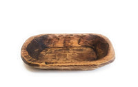 Bundle Deal- Weston 19"-22" Long Decorative Wood Dough Bowl + 9"-10" Long Mini Dough Bowl - Two Colors Available - Ranch Junkie Mercantile LLC