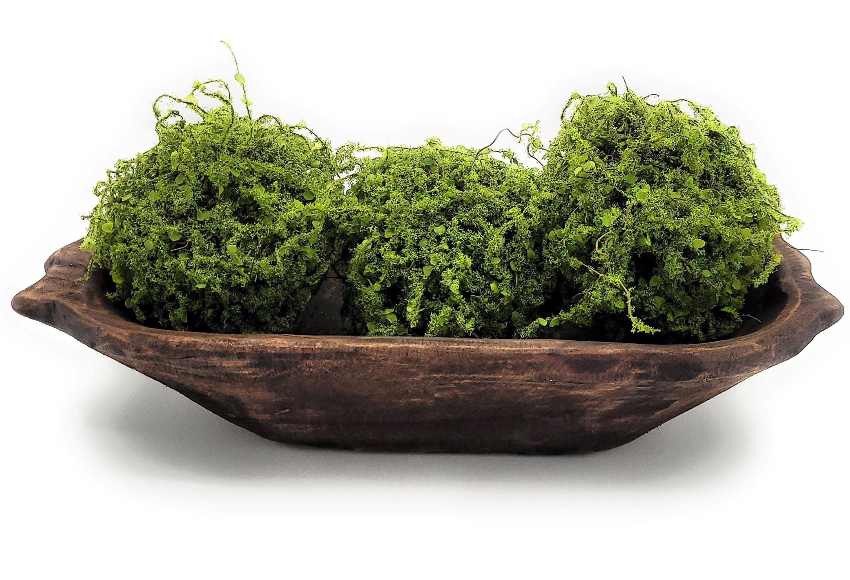 Farmhouse Rustic Dough Bowl With Handles- The Big Horn- Two Sizes - Ranch Junkie Mercantile LLC
