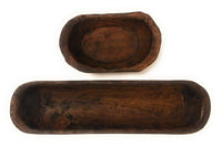 Bundle Deal-16.5"-21.5" Long New Dawn + 9"-10" Long Itty Bitty Wood Dough Bowl Bundle- Three Colors To Choose From - Ranch Junkie Mercantile LLC 