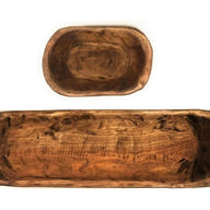 Bundle Deal-18"-21.5" Long New Dawn + 9"-10" Long Itty Bitty Wood Dough Bowl Bundle- Three Colors To Choose From - Ranch Junkie Mercantile LLC