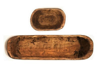 Bundle Deal-16.5"-21.5" Long New Dawn + 9"-10" Long Itty Bitty Wood Dough Bowl Bundle- Three Colors To Choose From - Ranch Junkie Mercantile LLC 