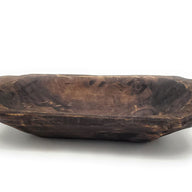 Farmhouse Rustic Dough Bowl With Handles- The Big Horn- Two Sizes - Ranch Junkie Mercantile LLC