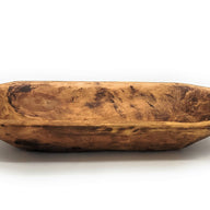Farmhouse Rustic Dough Bowl With Handles- The Big Horn- Two Sizes - Ranch Junkie Mercantile LLC