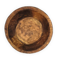 Round Wooden Bowl Dough Bowl Decor- The Ponderosa Farmhouse Brown Bowl - Ranch Junkie Mercantile LLC