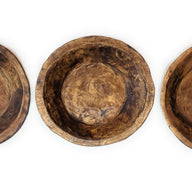 Round Wooden Bowl Dough Bowl Decor- The Ponderosa Farmhouse Brown Bowl - Ranch Junkie Mercantile LLC