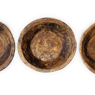 Round Wooden Bowl Dough Bowl Decor- The Ponderosa Farmhouse Brown Bowl - Ranch Junkie Mercantile LLC