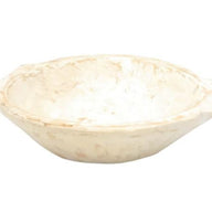 14"-16"  Large Rustic White Avocado Dough Bowl - Wood Bread Bowl- The Avocado Decorative Bowl - Ranch Junkie Mercantile LLC