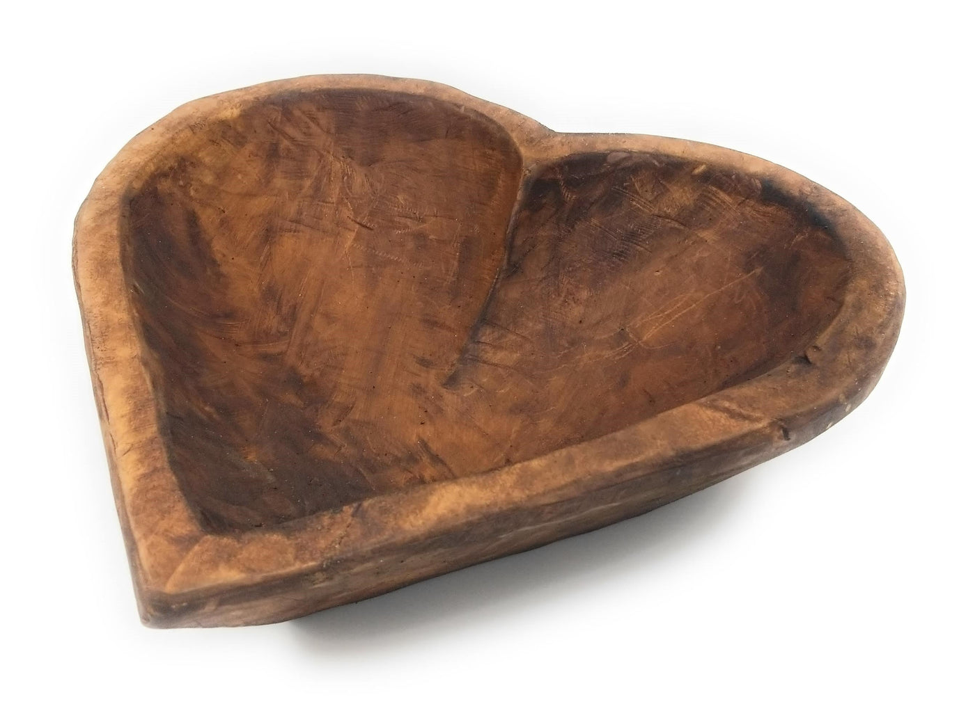 Wood Heart Bowl- Three Sizes- Wood Dough Bowl - Ranch Junkie Mercantile LLC