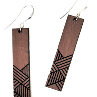 Weave | Wood Earrings Boho Earrings - Ranch Junkie Mercantile LLC