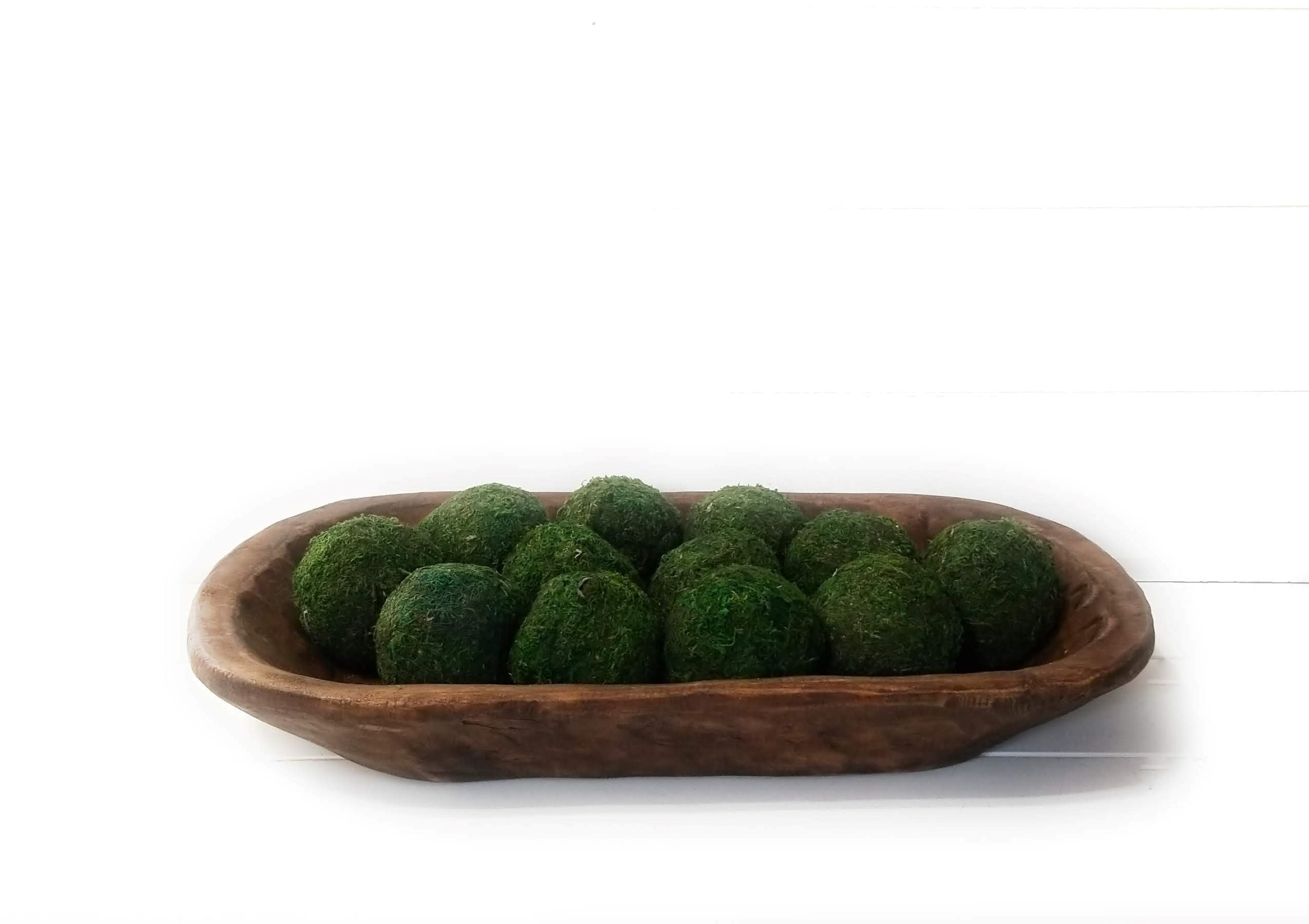 3 Inch + 5 Inch Moss Balls Multiple Sets Dough Bowl Fillers - Ranch Junkie Mercantile LLC