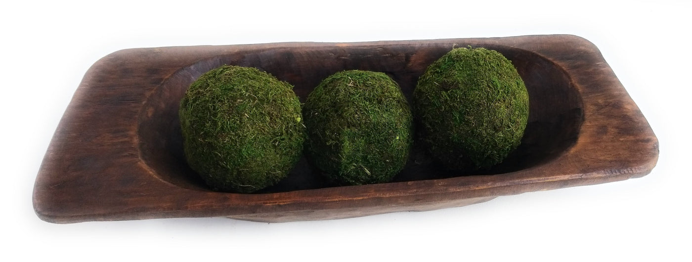 3 Inch + 5 Inch Moss Balls Multiple Sets Dough Bowl Fillers - Ranch Junkie Mercantile LLC