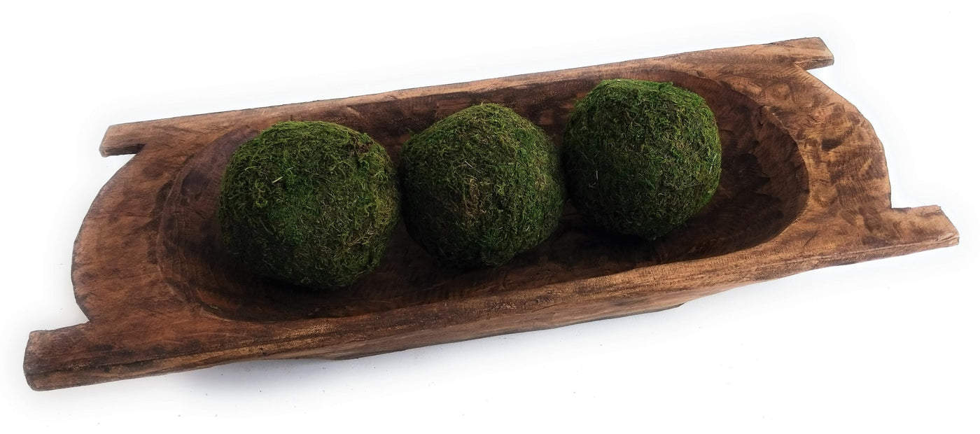 3 Inch + 5 Inch Moss Balls Multiple Sets Dough Bowl Fillers - Ranch Junkie Mercantile LLC