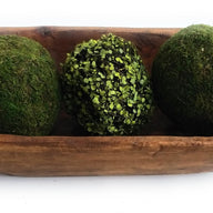 4 Inch Twig + Green Leaf Decorative Bowl Filler Balls - Ranch Junkie Mercantile LLC