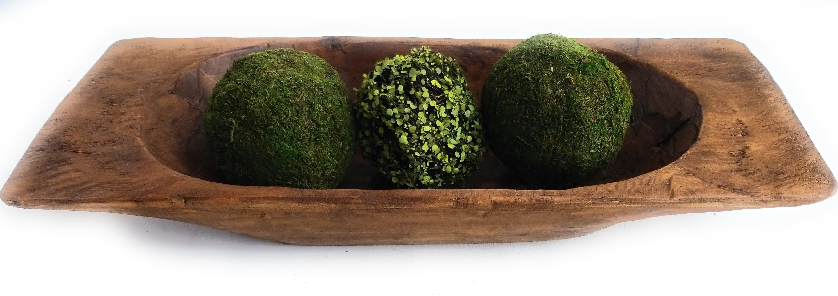 4 Inch Twig + Green Leaf Decorative Bowl Filler Balls - Ranch Junkie Mercantile LLC