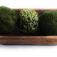 4 Inch Twig + Green Leaf Decorative Bowl Filler Balls - Ranch Junkie Mercantile LLC