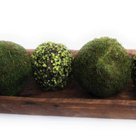 4 Inch Twig + Green Leaf Decorative Bowl Filler Balls - Ranch Junkie Mercantile LLC