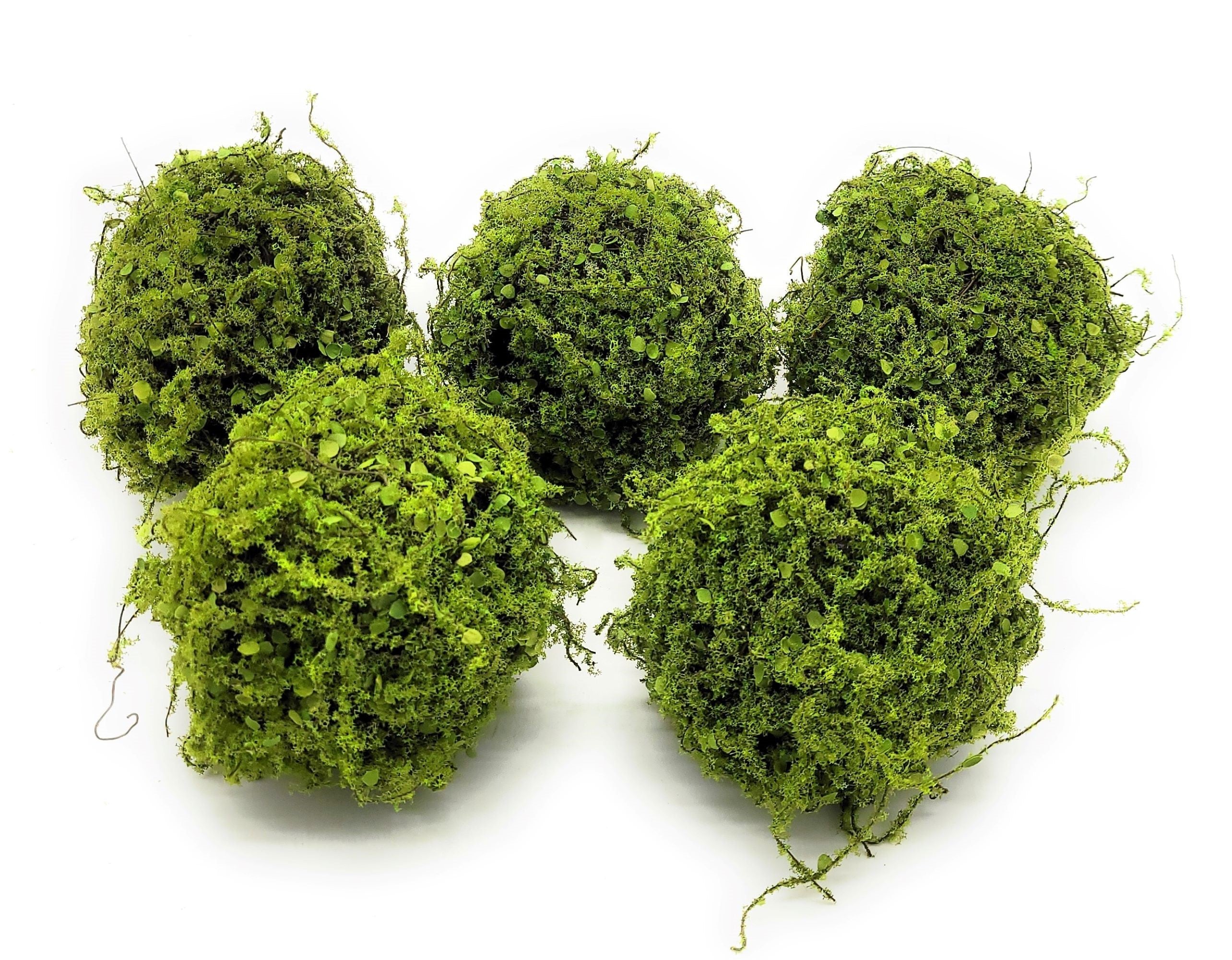 5 Inch Mossy Twig Ball Decorative Bowl Filler Balls - Ranch Junkie Mercantile LLC 