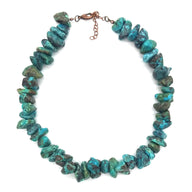 Bundle Deal-Genuine Turquoise Chunk Bracelet + Necklace Bundle - Ranch Junkie Mercantile LLC