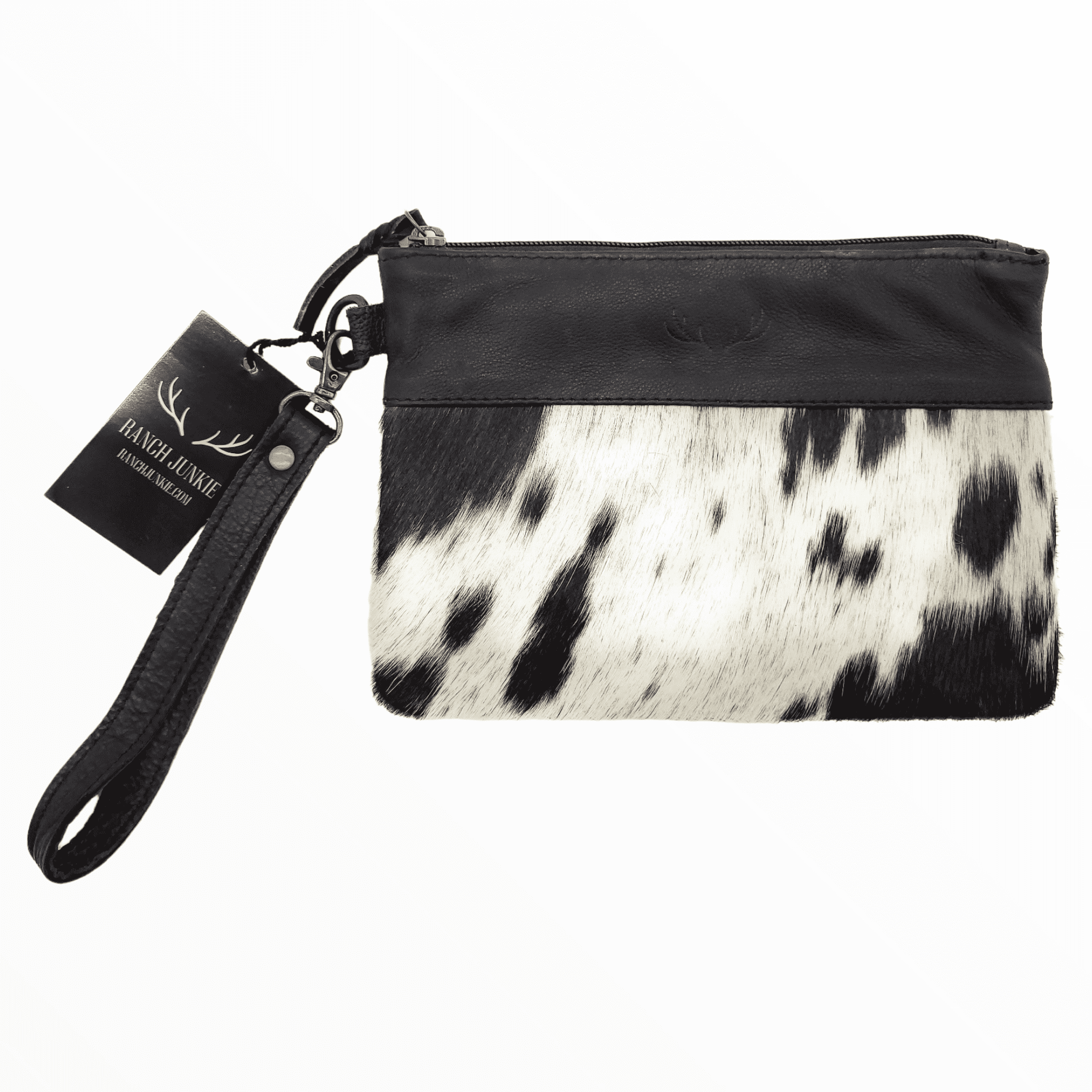 The Highlands Genuine Cowhide Wristlet Clutch Bag - Ranch Junkie Mercantile LLC