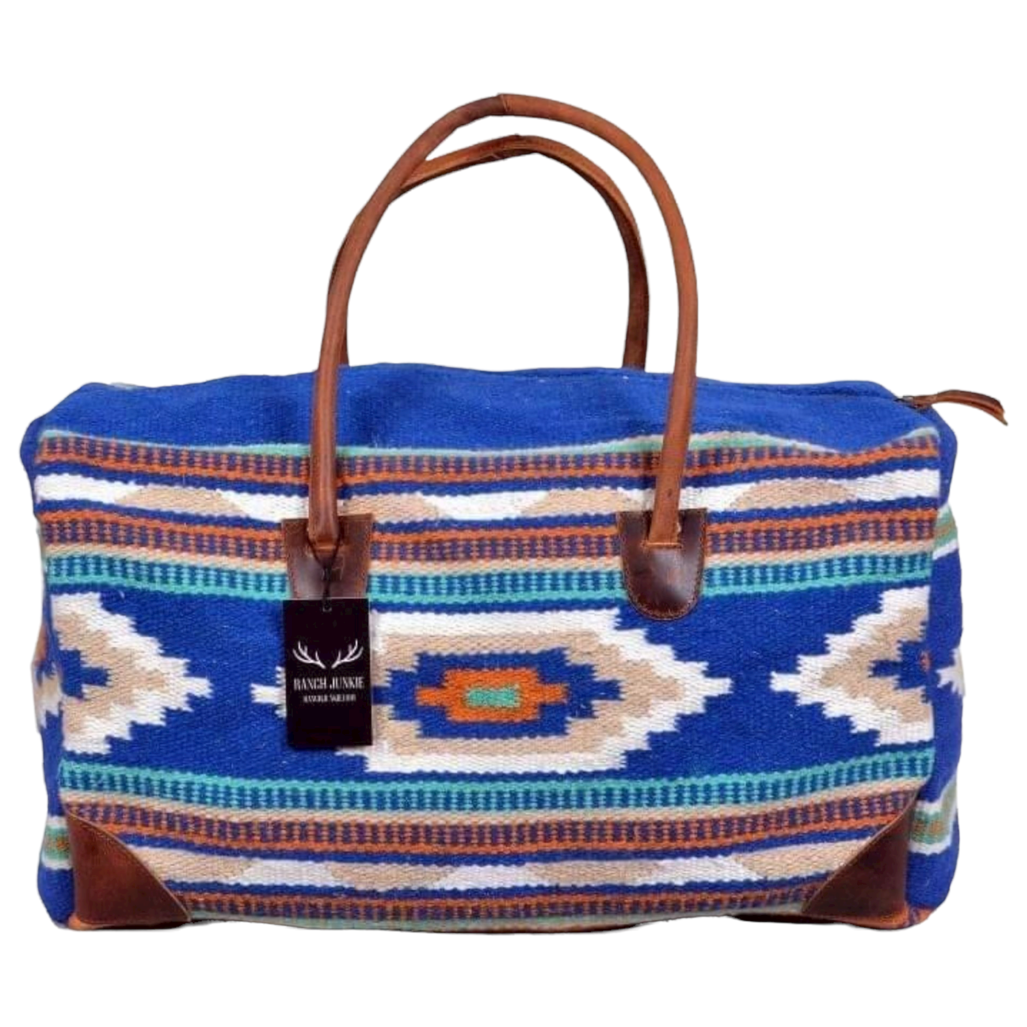 Bundle Deal-Dakota Wool Southwestern Boho Aztec Large Weekender Duffel Bag + Dakota Large Handwoven Wool Boho Tote - Ranch Junkie Mercantile LLC