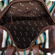 The Aspen Southwestern Leather Aztec Weekender Duffel Bag - 45L - Ranch Junkie Mercantile LLC