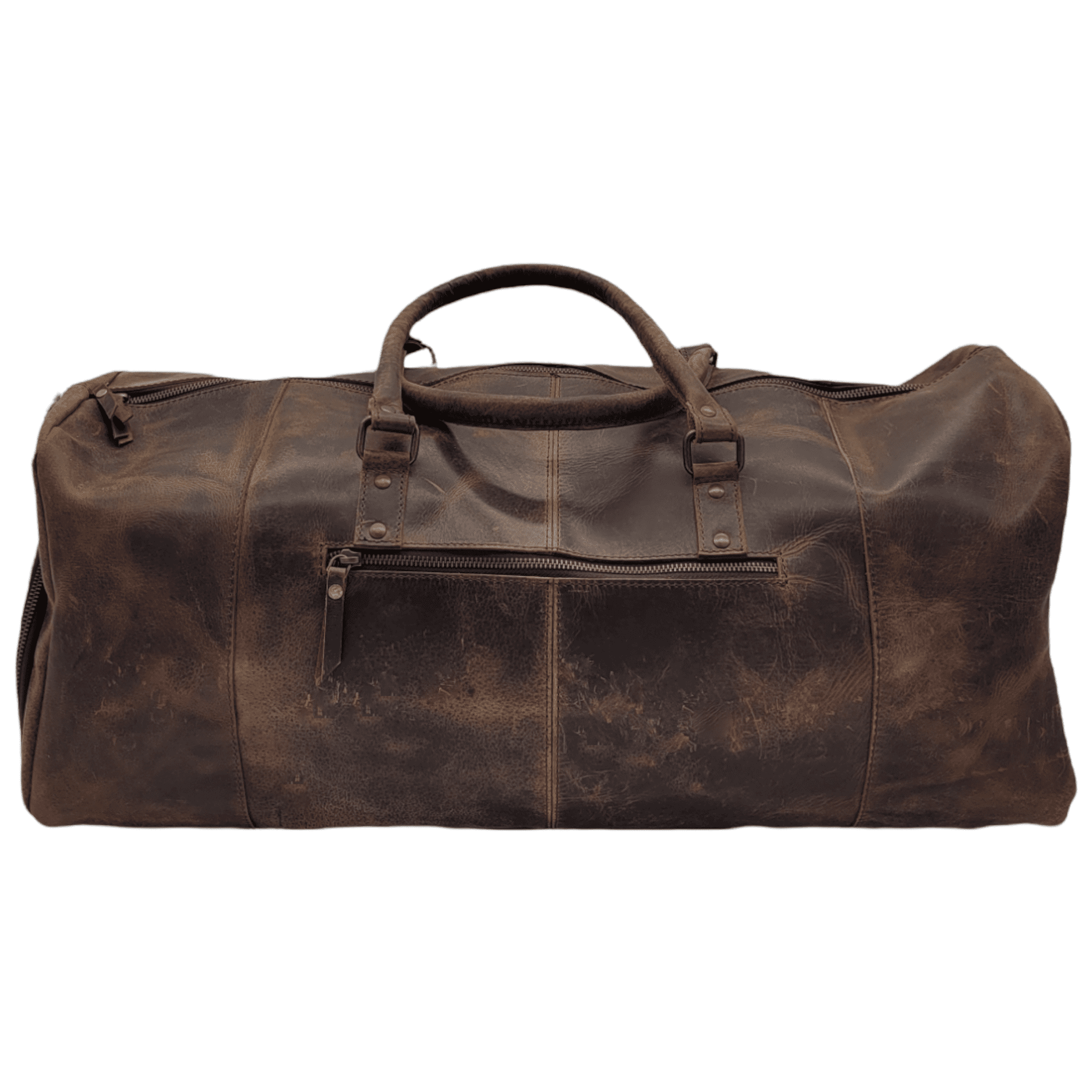 The Denali Vintage Saddle Leather Weekender Duffel Bag - Ranch Junkie Mercantile LLC