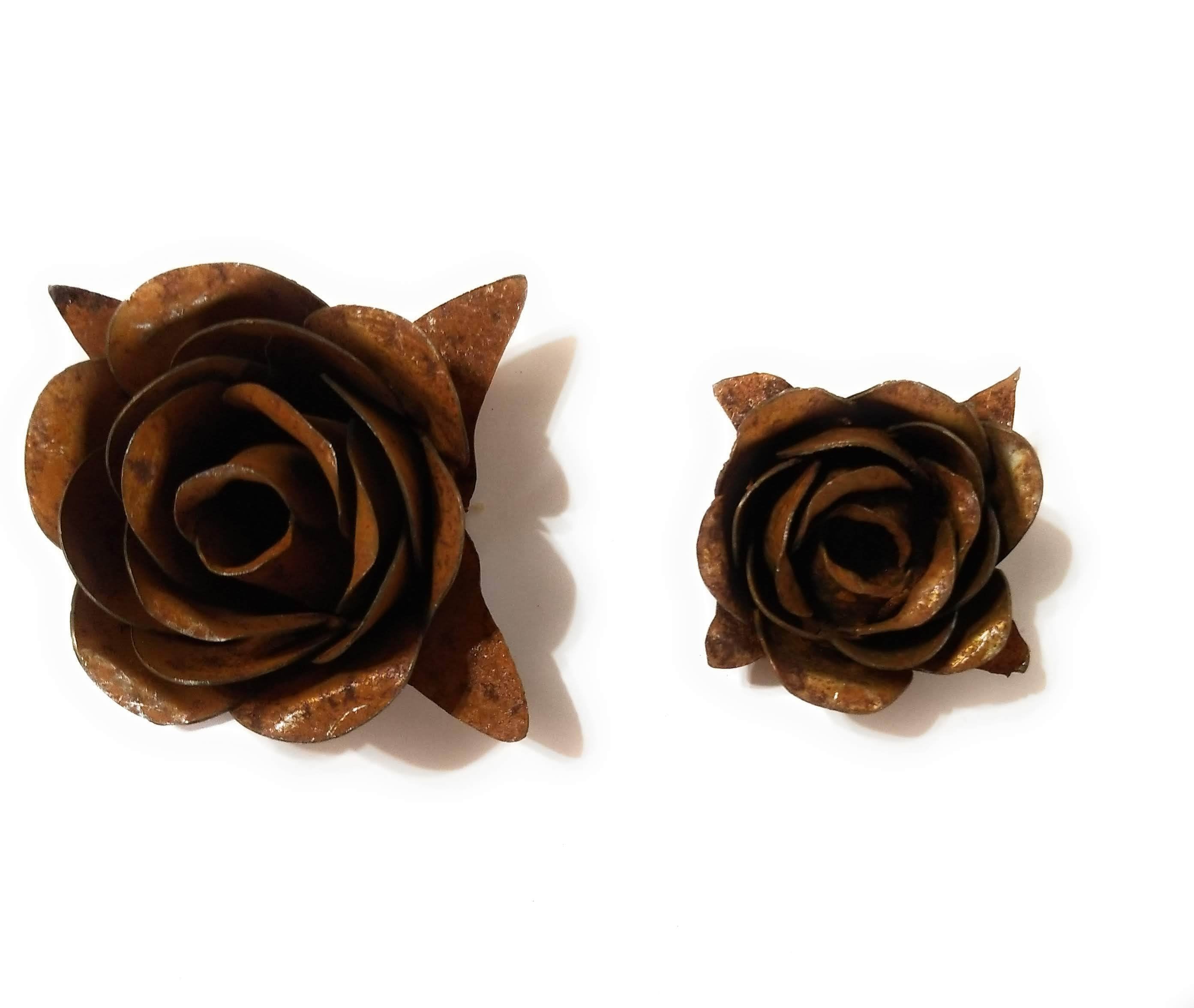 Rusty Metal Rose- Accent Decor - Ranch Junkie Mercantile LLC 