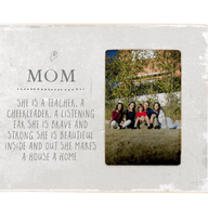 Mother's Day Gift Photo Frame, Mom Gift, Mother Gift, Wooden Frame + Heart Bowl - Ranch Junkie Mercantile LLC