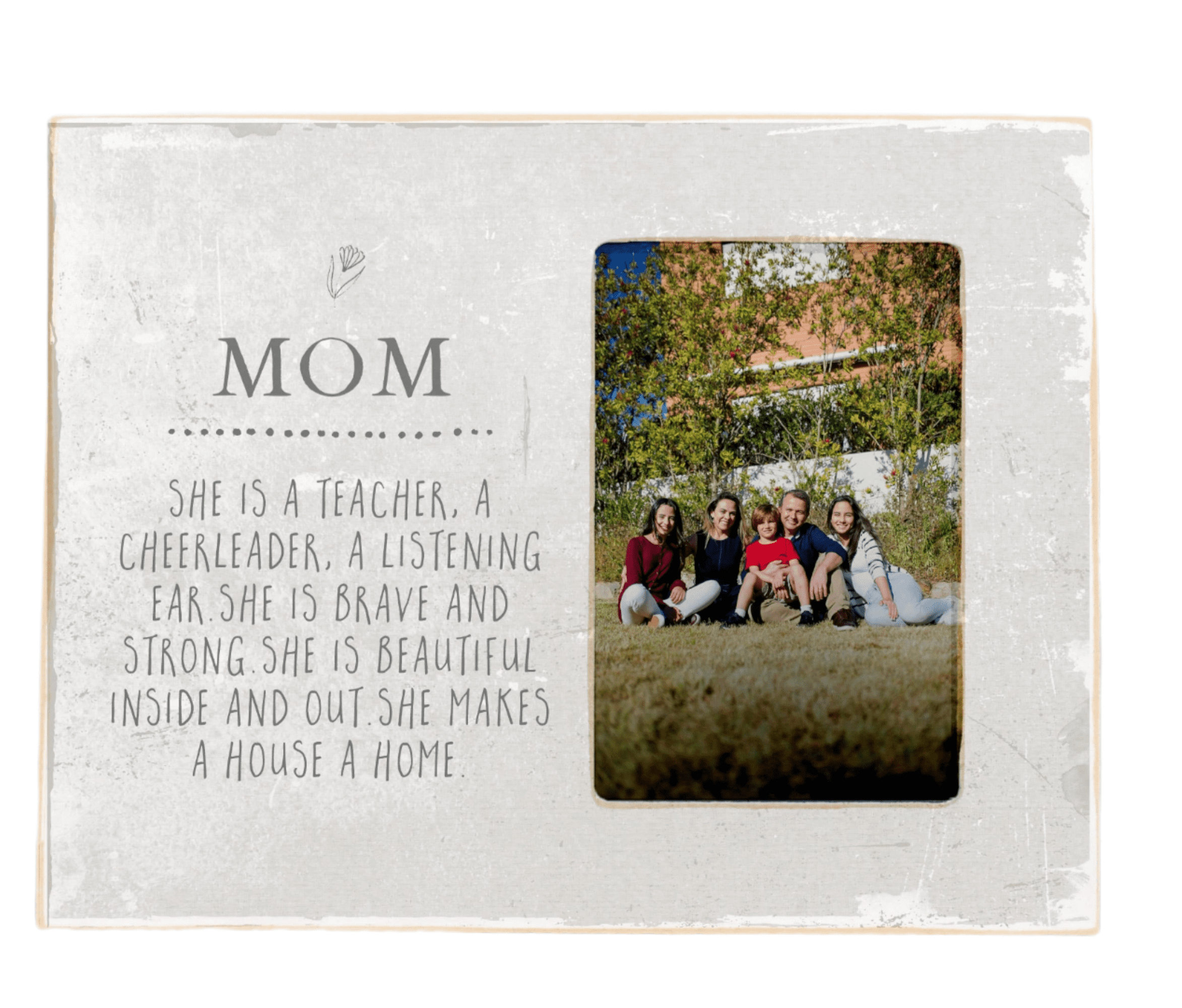 Mother's Day Gift Photo Frame, Mom Gift, Mother Gift, Wooden Frame + Heart Bowl - Ranch Junkie Mercantile LLC 
