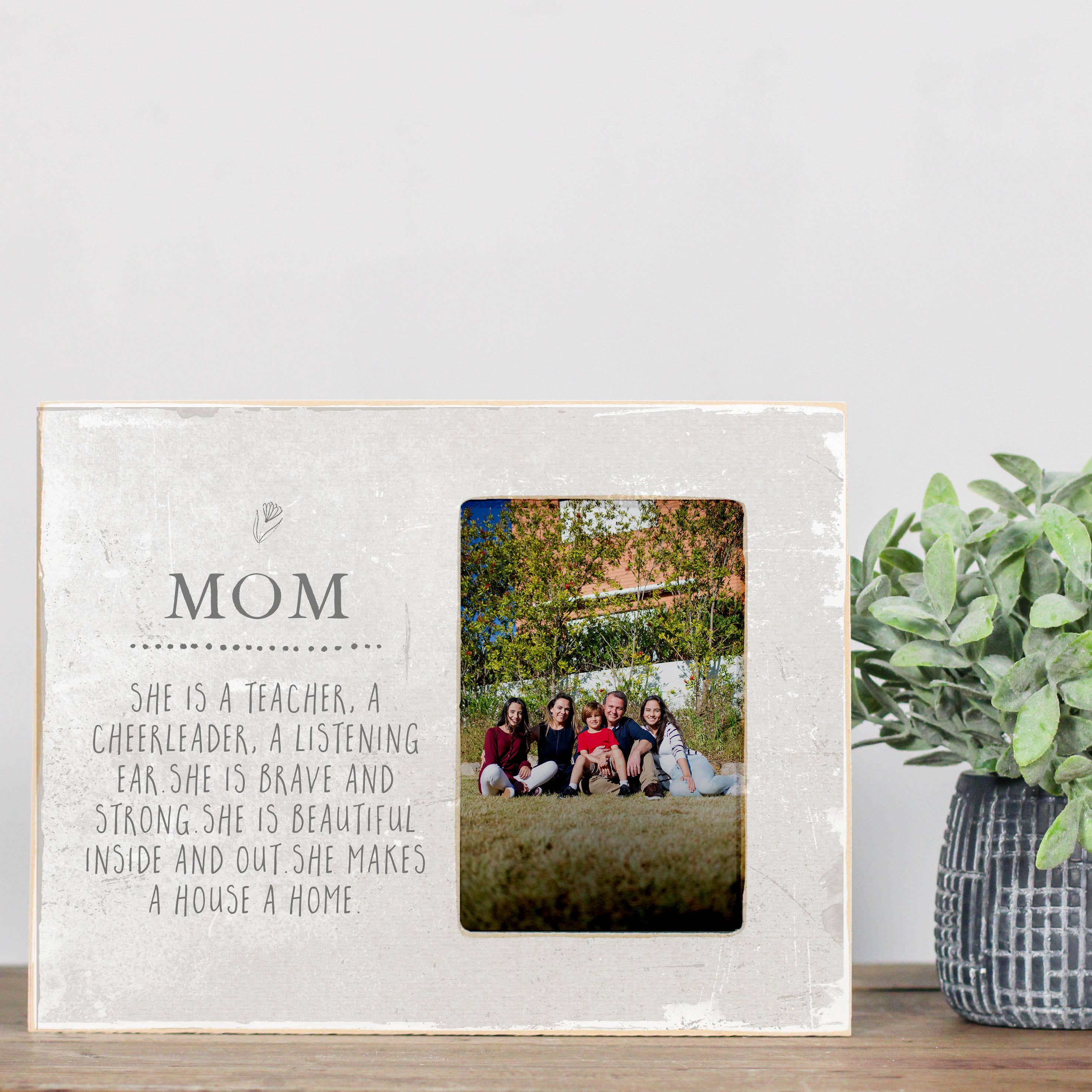 Mother's Day Gift Photo Frame, Mom Gift, Mother Gift, Wooden Frame + Heart Bowl - Ranch Junkie Mercantile LLC 
