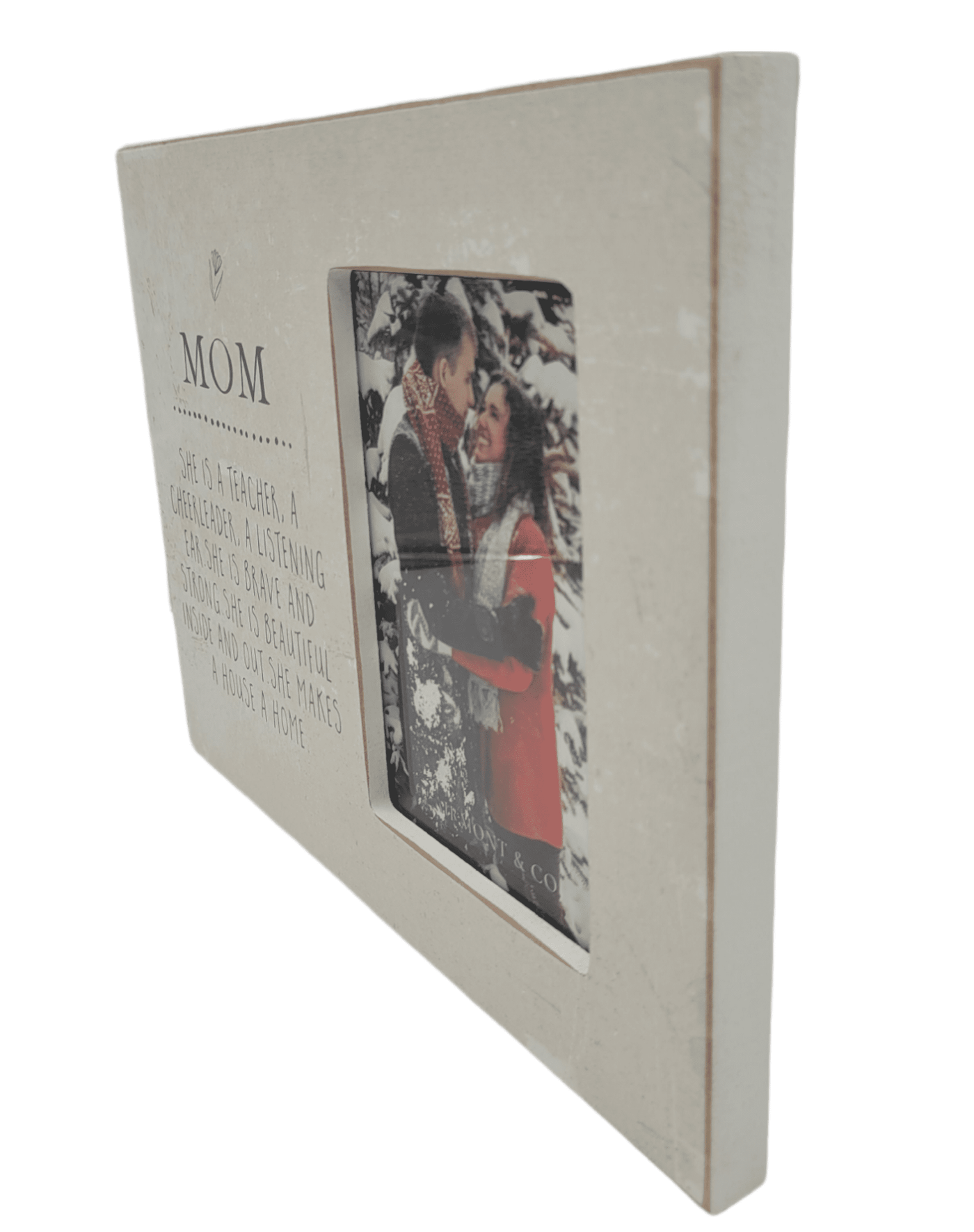 Mother's Day Gift Photo Frame, Mom Gift, Mother Gift, Wooden Frame + Heart Bowl - Ranch Junkie Mercantile LLC 