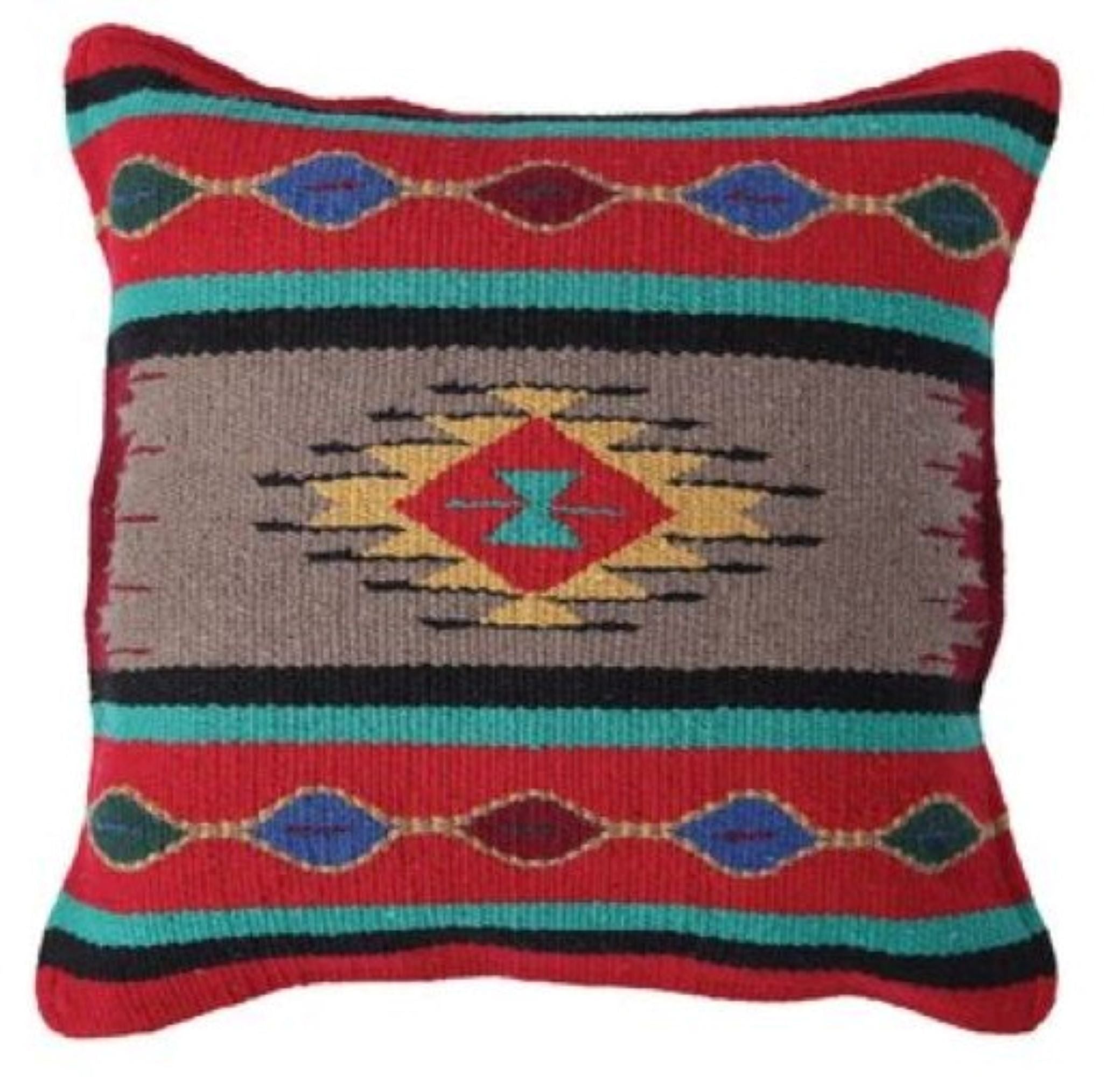 Southwestern Aztec Pillow Covers- Assorted Colors- 18 X 18 Throw Pillow - Ranch Junkie Mercantile LLC 
