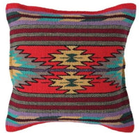 Southwestern Aztec Pillow Covers- Assorted Colors- 18 X 18 Throw Pillow - Ranch Junkie Mercantile LLC 