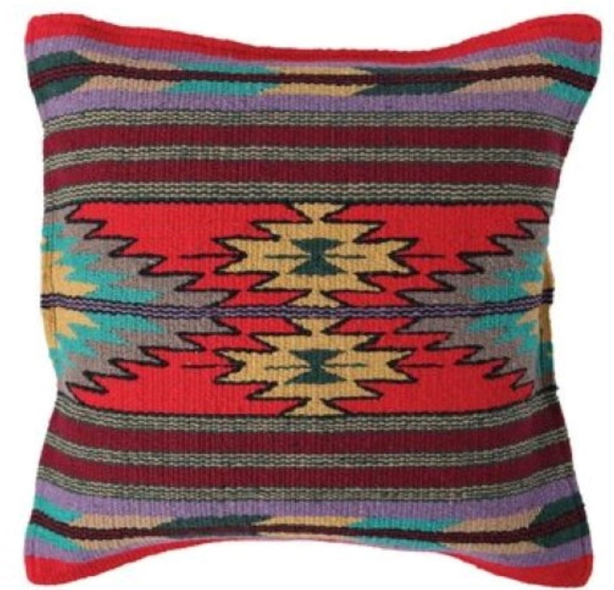Southwestern Aztec Pillow Covers- Assorted Colors- 18 X 18 Throw Pillow - Ranch Junkie Mercantile LLC 