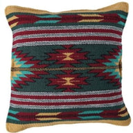 Southwestern Handwoven Aztec Pillow Covers- Assorted Colors- 18 X 18 Throw Pillow - Ranch Junkie Mercantile LLC