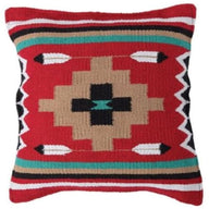 Southwestern Handwoven Aztec Pillow Covers- Assorted Colors- 18 X 18 Throw Pillow - Ranch Junkie Mercantile LLC