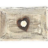Farmhouse Wood Decorative Serving Tray- The  Willow Brooks Serving Tray- Rustic White Or Rustic Brown - Ranch Junkie Mercantile LLC