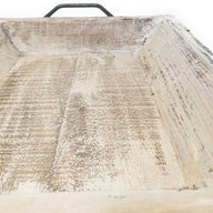 Farmhouse Wood Decorative Serving Tray- The  Willow Brooks Serving Tray- Rustic White Or Rustic Brown - Ranch Junkie Mercantile LLC