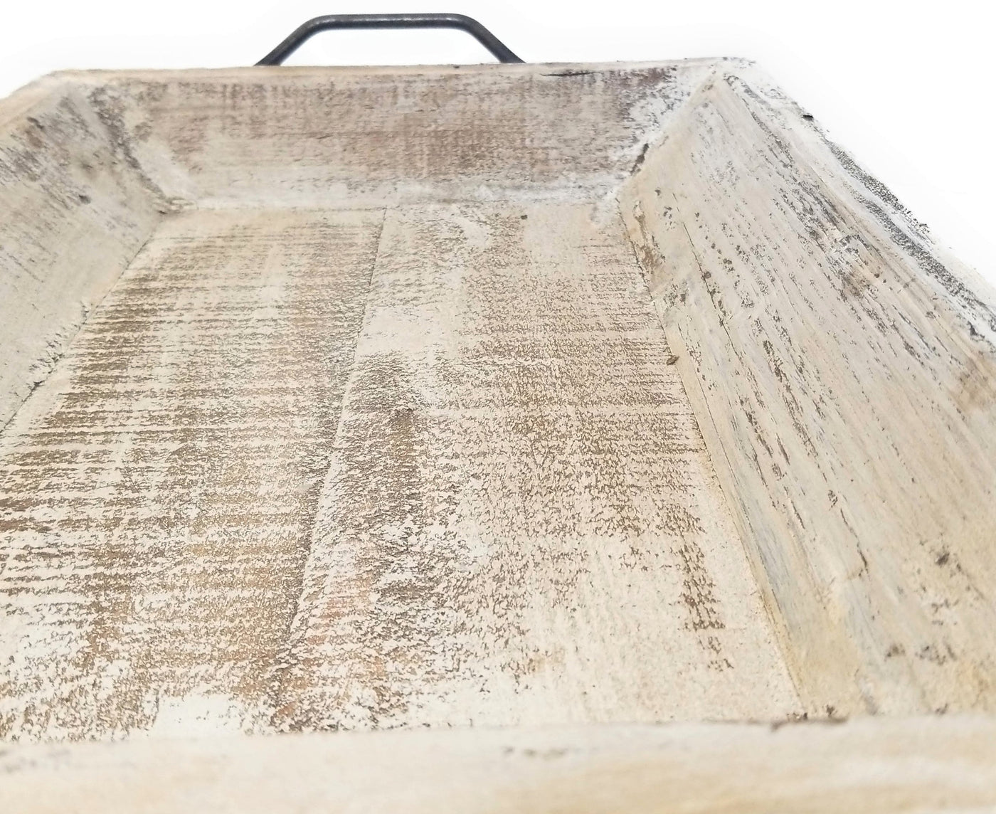 Farmhouse Wood Decorative Serving Tray- The  Willow Brooks Serving Tray- Rustic White Or Rustic Brown - Ranch Junkie Mercantile LLC