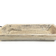 Farmhouse Wood Decorative Serving Tray- The  Willow Brooks Serving Tray- Rustic White Or Rustic Brown - Ranch Junkie Mercantile LLC