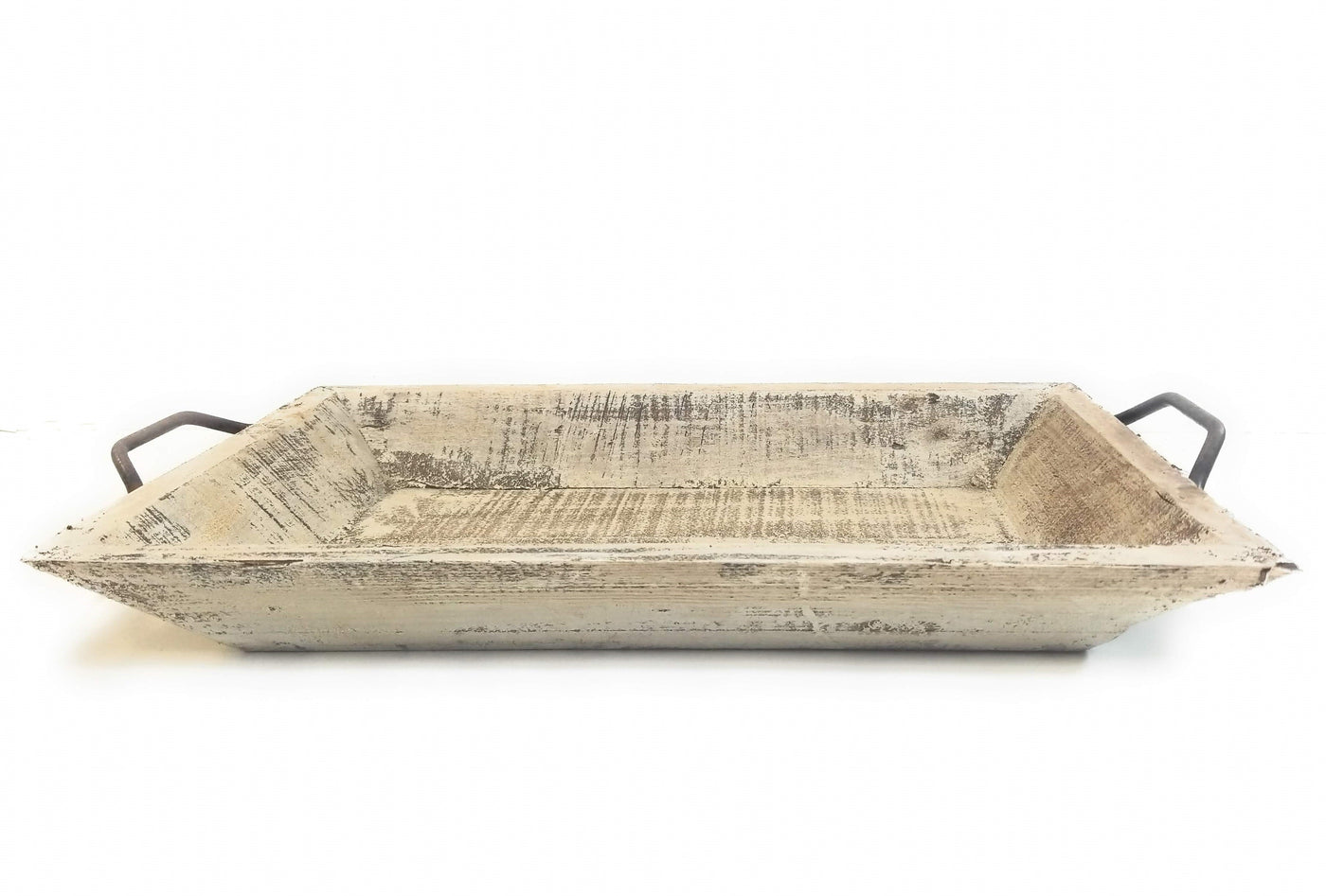 Farmhouse Wood Decorative Serving Tray- The  Willow Brooks Serving Tray- Rustic White Or Rustic Brown - Ranch Junkie Mercantile LLC