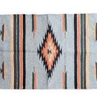 20" X 40"  The Guadalupe Southwestern Grey Rug - Ranch Junkie Mercantile LLC