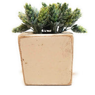 Rustic Ivory Farmhouse 1 Hole Wooden Candle Holder- Sugar Mold Candle Holder One Hole-  Faux Succulent Planter - Ranch Junkie Mercantile LLC