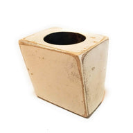 Rustic Ivory Farmhouse 1 Hole Wooden Candle Holder- Sugar Mold Candle Holder One Hole-  Faux Succulent Planter - Ranch Junkie Mercantile LLC