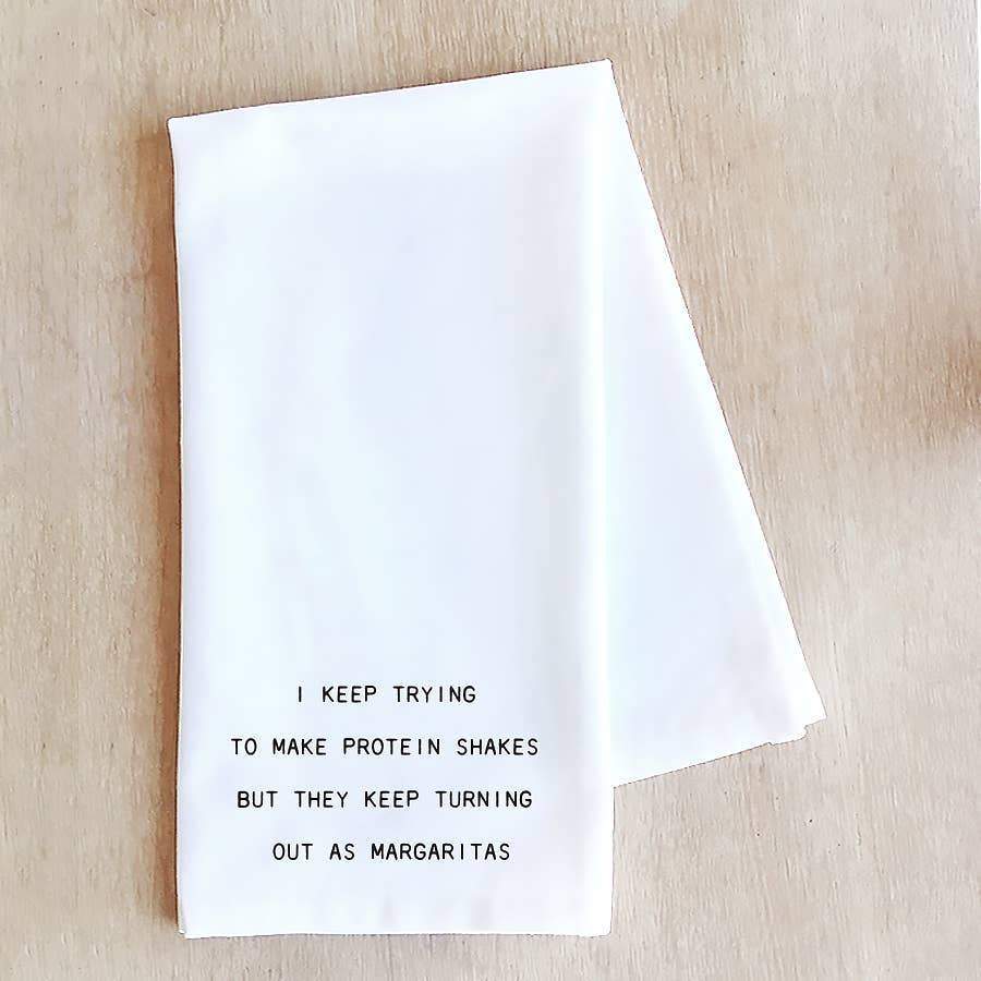 Margaritas - Tea Towel- Funny Kitchen Towel Gift - Ranch Junkie Mercantile LLC 