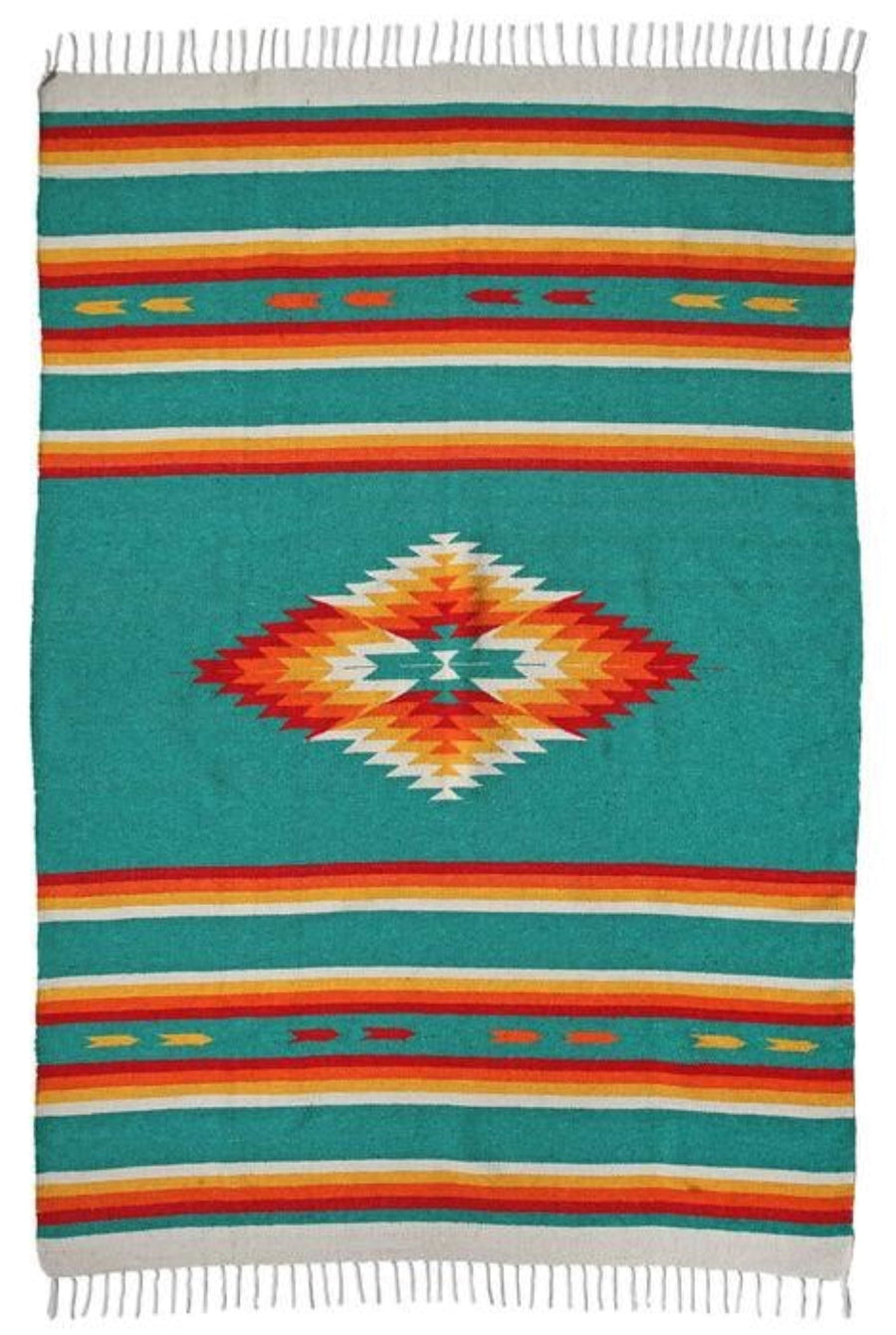 San Jose Large Throw Southwestern Blanket 5' X 7' - Ranch Junkie Mercantile LLC