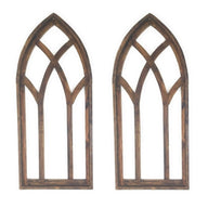 48" X 21" Farmhouse Wood Cathedral Window Arch Two Color Options- The Farmhouse Cathedral Window - Ranch Junkie Mercantile LLC