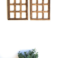 32 Inch Wood Wall Window Arch -Medium Wood Cathedral Window- Medium Sunset Grove- Two Colors Available - Ranch Junkie Mercantile LLC
